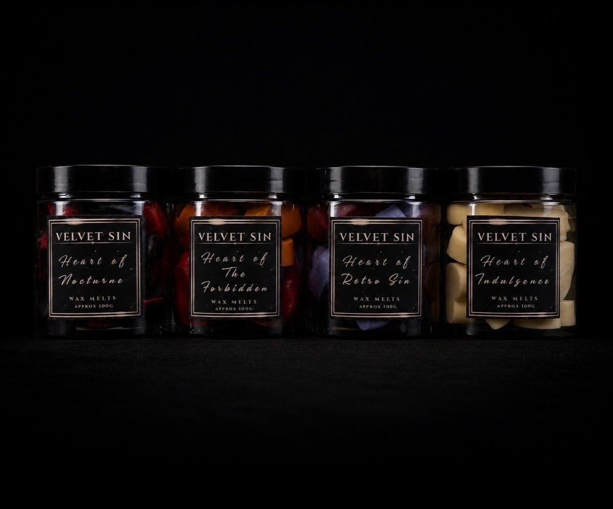 Velvet Sin Heart Collection - 4 x 100g Wax Melts